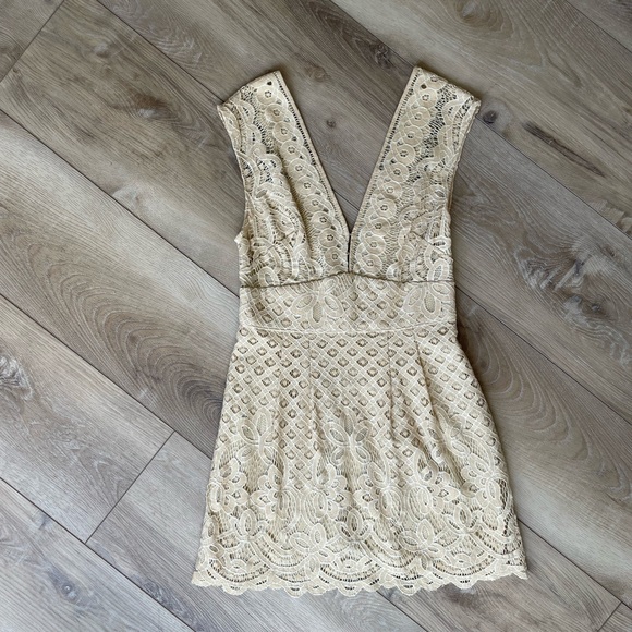 Free People One Million Lover Cream Lace Dress - Picture 8 of 15